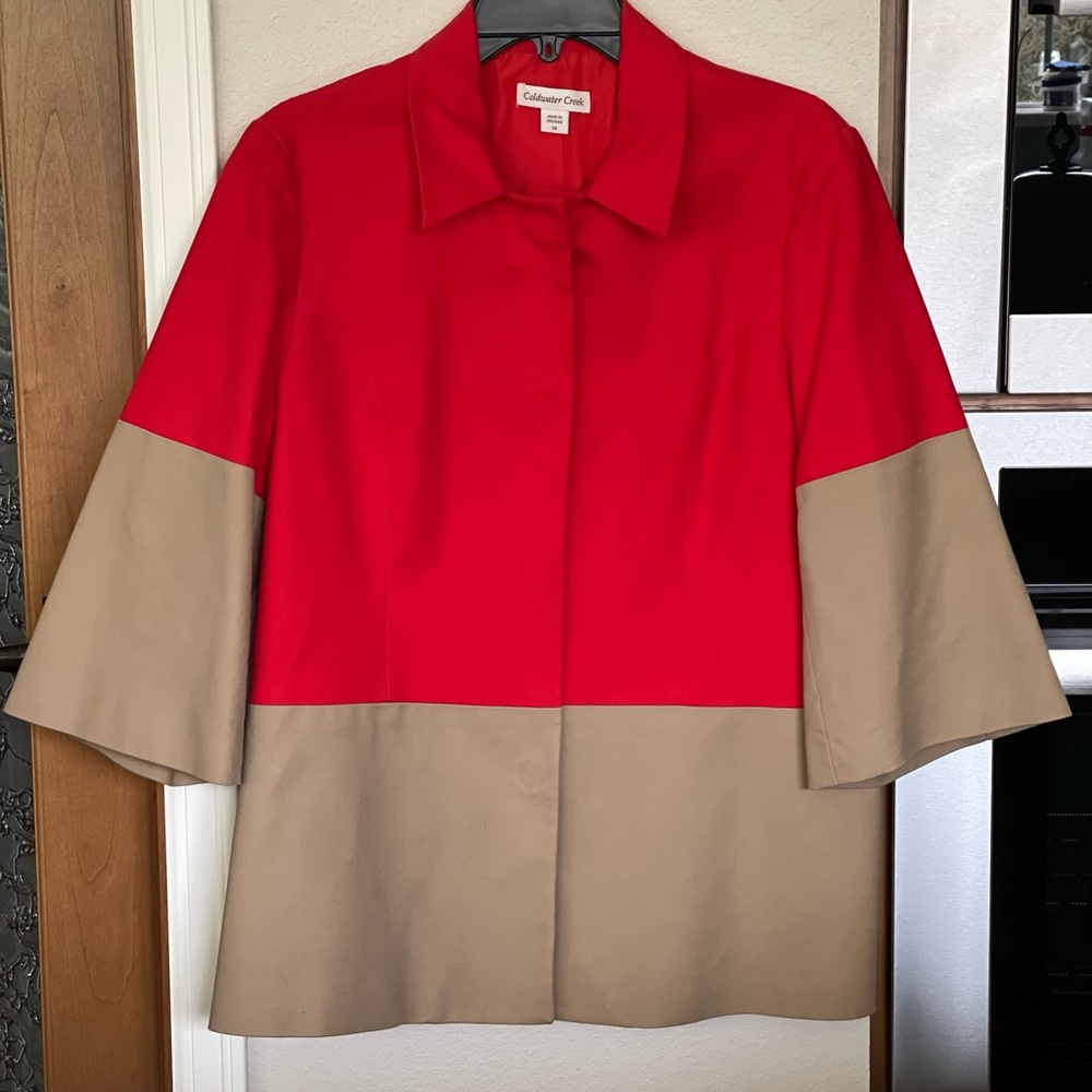 Coldwater Creek Bold Colorblock Jacket